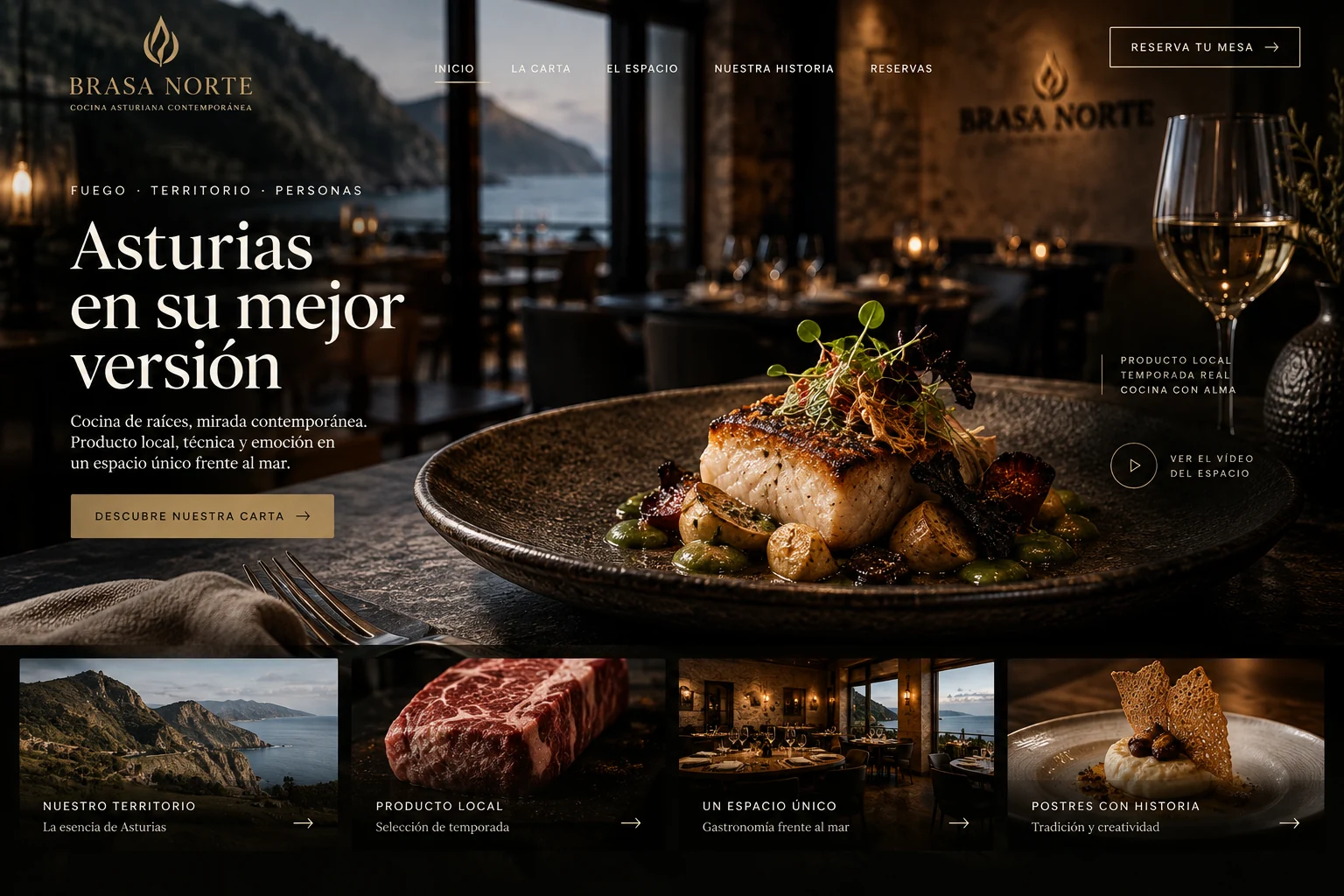 Brasa Norte — desktop composition