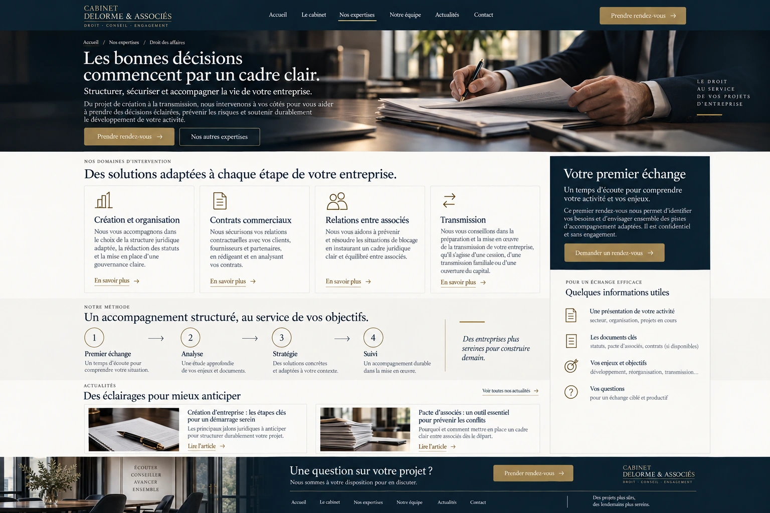 Cabinet Delorme & Associés — Droit des affaires: a clearly explained practice area.