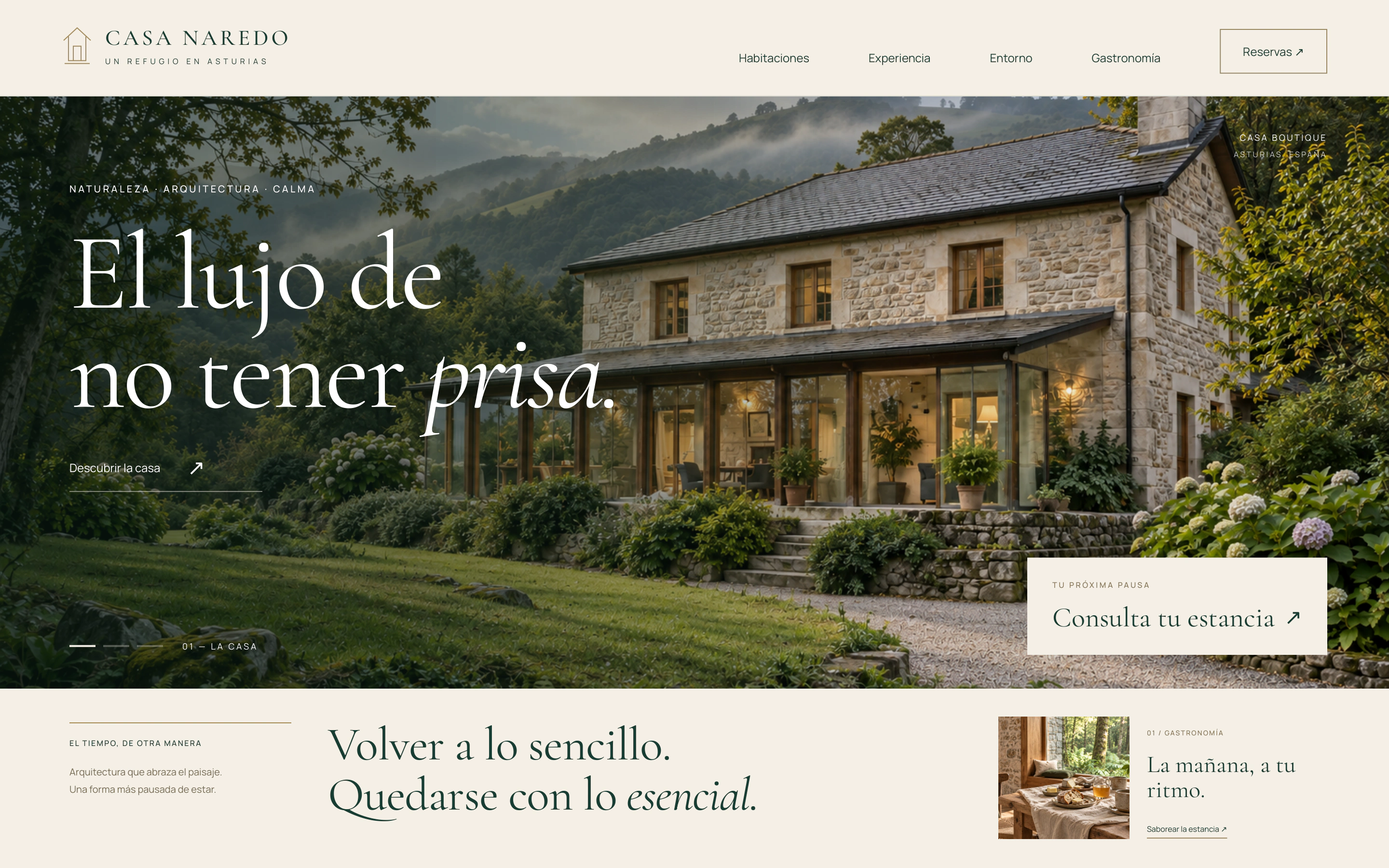 Casa Naredo — Concept project: 01 / La primera impresión