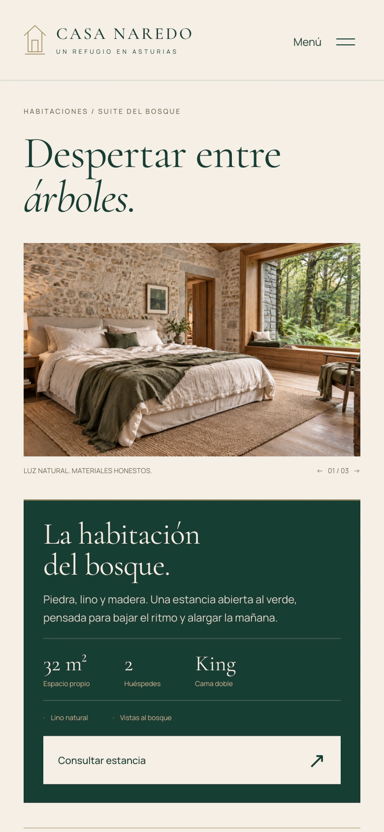 Casa Naredo — Concept project: 04 / Presentación de la habitación del bosque