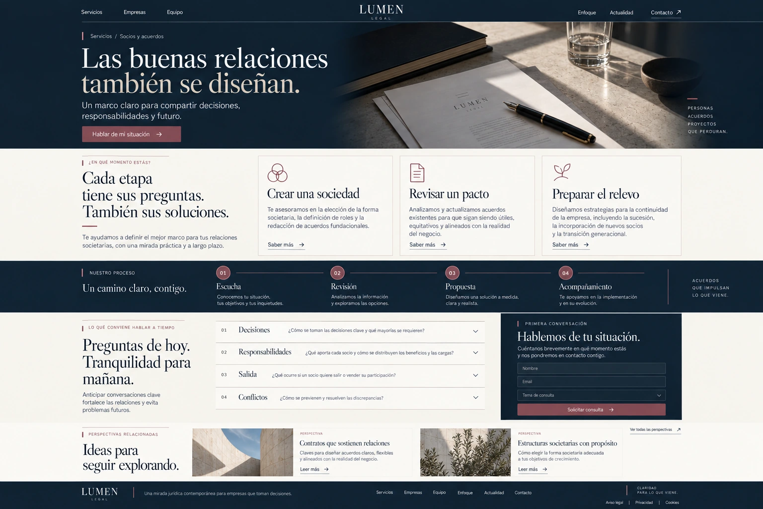 Lumen Legal — Concept project: 02 / Services and business needs